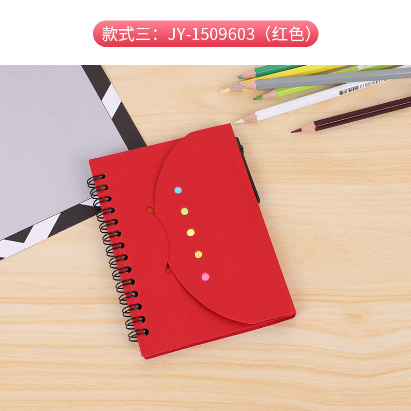 Kraft papel estudiante color transparente cuaderno nota adhesiva Proyecto de combinación de papel N veces pegatinas impresión publicidad cuaderno