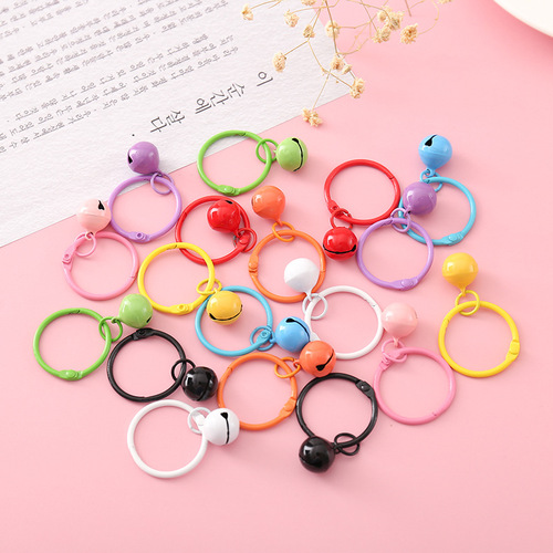 Color Key Ring Key Accessories Metal Keychain Car Key Gift Pendant DIY Jewelry Accessories Wholesale