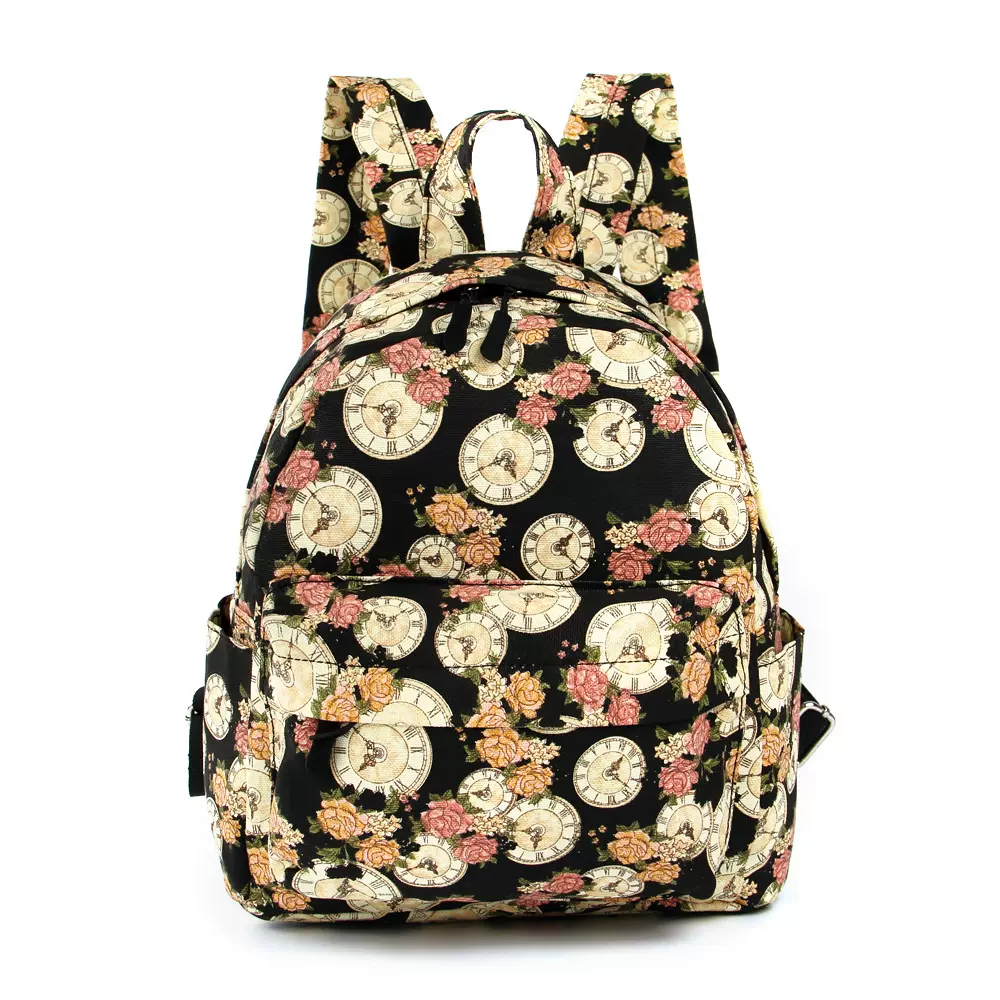 厂家直销复古户外背包帆布包旅行双肩包电脑书包学生背包定制logo