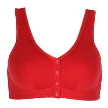 术后大码文胸义乳胸罩哺乳内衣运动背心式乳罩前扣义乳文胸新年红