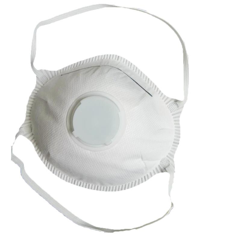 厂家直销口罩带呼吸阀成人呼吸阀杯型带阀FFP2头戴式一次性口罩CE