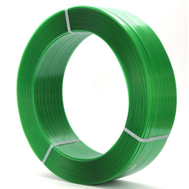 PET塑钢打包带 1608绿色塑钢带打包带塑料打包带捆绑带手工包装带