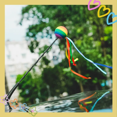2026 Car Antenna Decoration vehicle antenna - ribbon