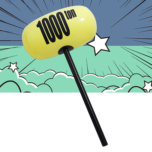 Factory Direct Sale 1000 Pounds Hammer Inflatable Toy Children PVC Hammer Toy Inflatable Toy