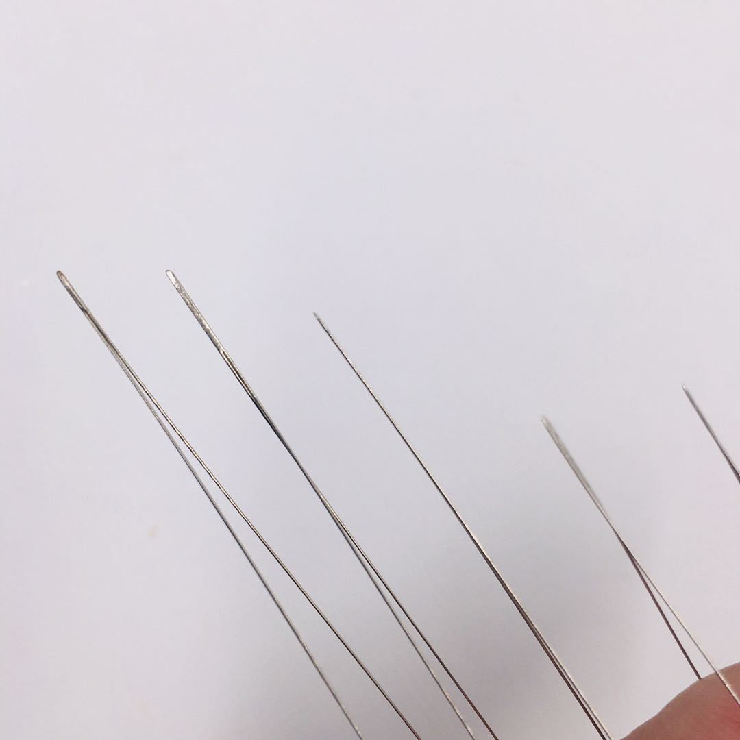 串珠針 穿珠針 大眼針 管瓶裝中間開口針 手工項鍊穿線配件工具