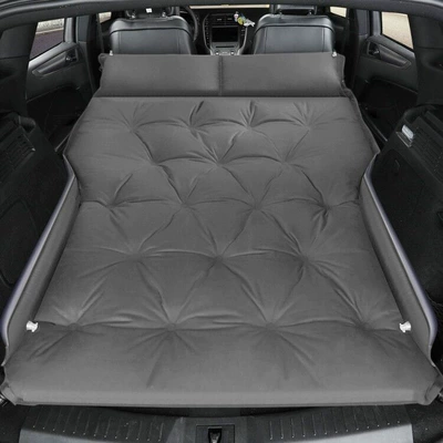 suv Trunk Travel Bed | Vehicle-mounted inflatable bed - a-deluxe-suede-elegant-grey-point-upgraded-wing