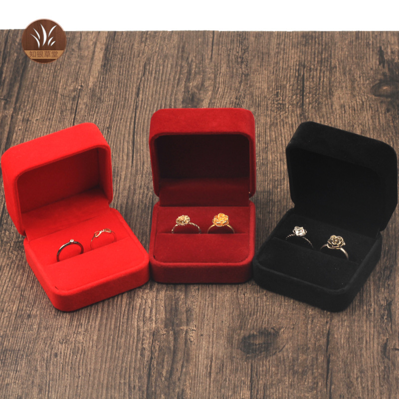 1 Jewelry Box Valentine's Day Gift Box Ring Pendant Pair Ring Diamond Ring Box Storage Pair Ring Box