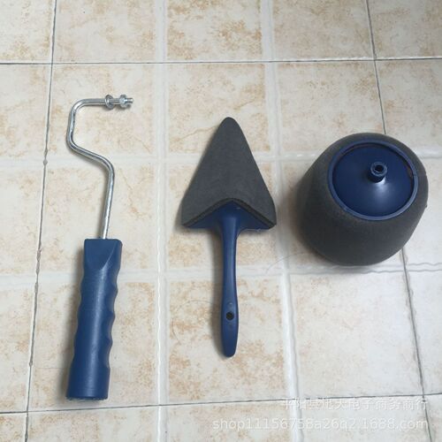 Cross-border paint brush seamless sponge roller brush household five-in-one set corner paint brush roller brush