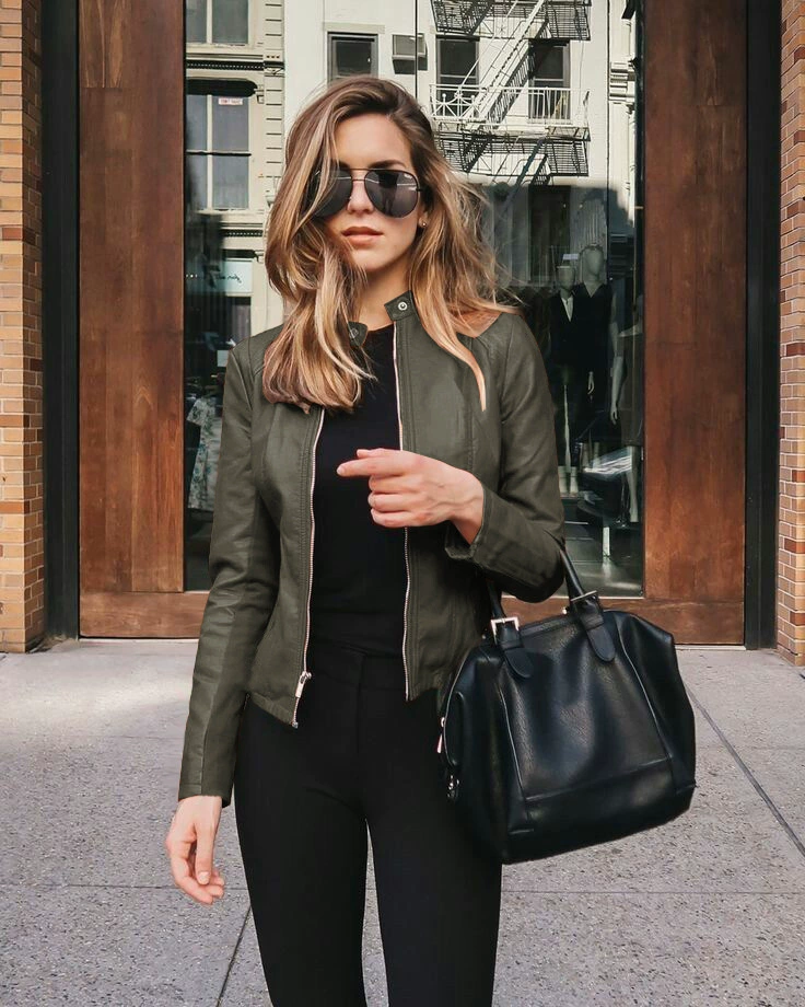Demi-season fashionable polyurethane suit, jacket, ebay, Amazon, wish