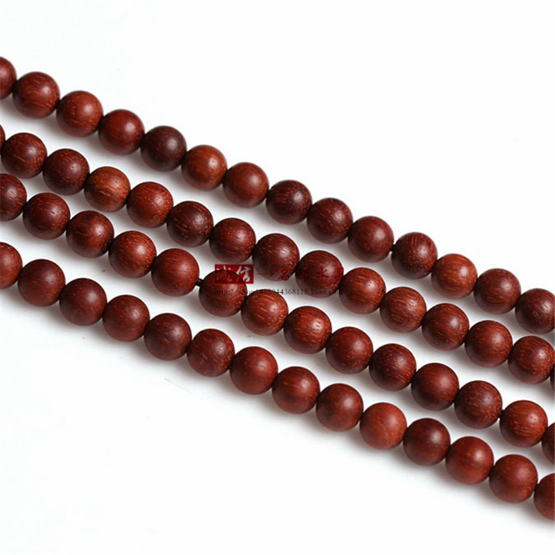 名都水晶 小叶紫檀散珠子 颗颗顺纹 手串珠子 半成品批发