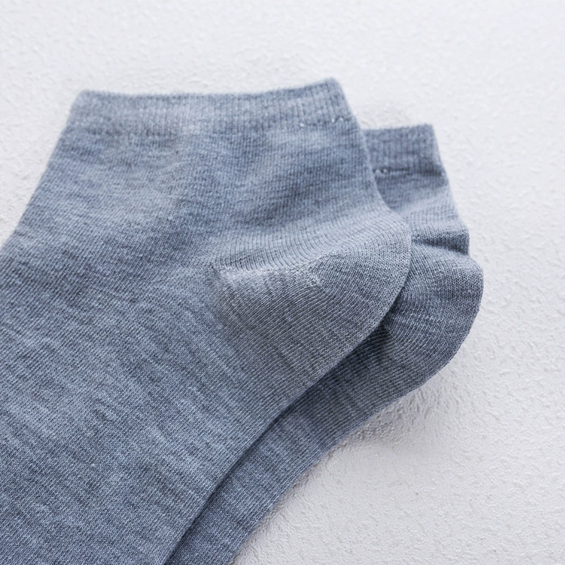 Socks Male Women's Permanent Cotton Casual Black and White Gray Stockings wholesale solid color versatile shallow mouth disposal one -time Zhuji socks and socks