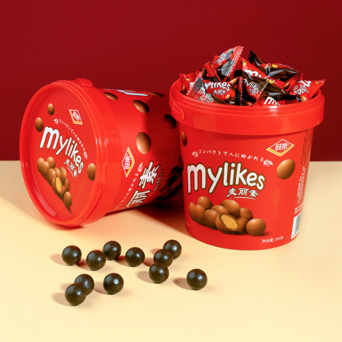 New Product Honeysuckle Chocolate Balls Bucket 168g New Year Candy Gift Box Festive Leisure Snack Dessert Small Milky Honeysuckle