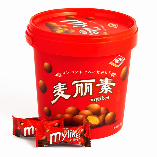 New Product 168g Red Can Mielixisu Chocolate Crispy Core Wedding Candy Barrel Milk Flavor Chocolate Filling Snack