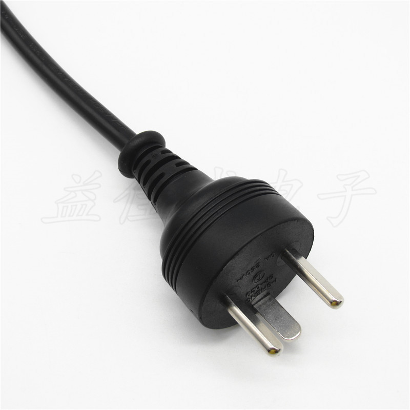 厂家 LED显示屏电源连接线三芯丹麦齐尾单头尾部剥皮上锡焊灯具线