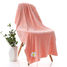 超细纤维400克加厚不掉毛强吸水浴巾批发成人家用沙滩巾礼品logo