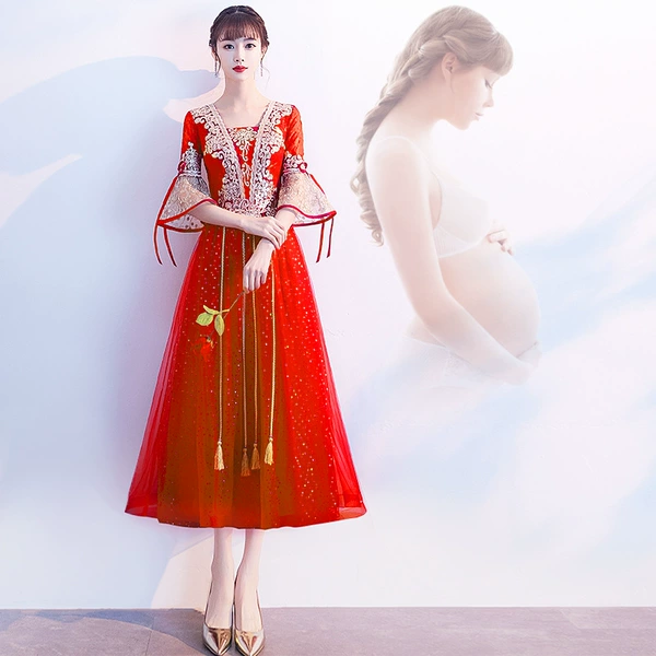 Red, long, mid-length