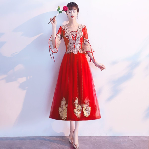 Red, long, mid-length