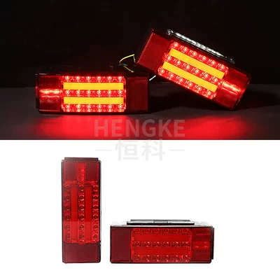 Amazon new LED tail light DOT square plastic tail light long highlight trailer truck tail light TC-51