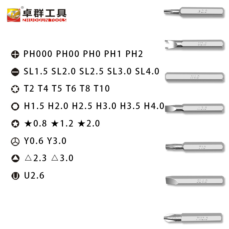 32合1多機能ドライバーセット時計携帯電話メガネ着脱修理家庭用工具ドライバー