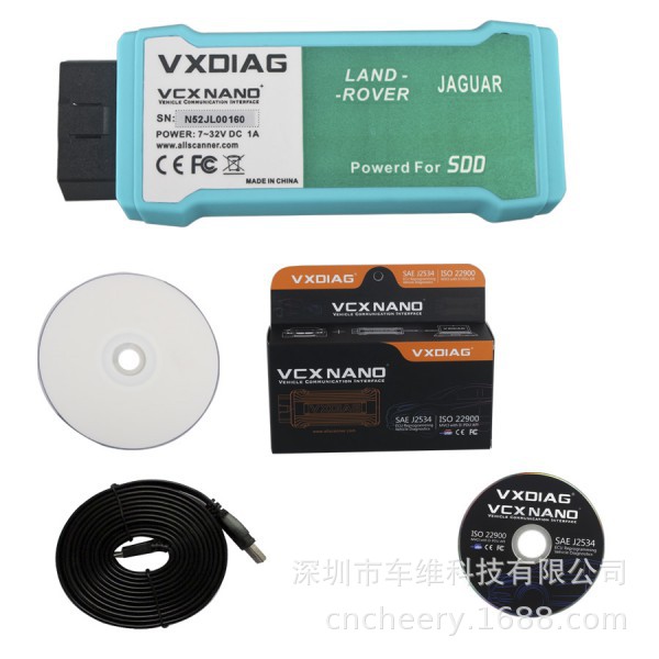 VXDIAG VCX NANO for Land Rover and Jaguar Software V154 WIFI