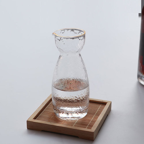 Japanese sake jug white wine cup set transparent glass household eagle mouth ice wine jug plum wine jug fruit wine cup wine set