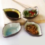 日式陶瓷冰裂釉小吃菜碟