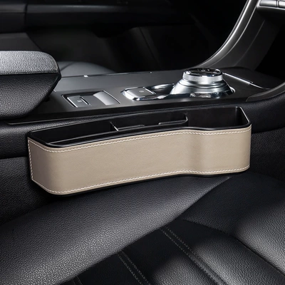 Gap Storage Box Car Interior: Car storage bag/box - seat-gap-box-leather-style-beige-passenger-28105165