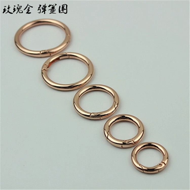 Аксессуары для багажа 6 минут один дюйм 2 половины розового золота открывающееся пружинное кольцо Соединительная Пряжка открывающее кольцо подъемное кольцо ремня