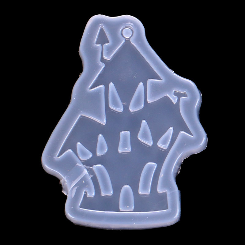 Espejo DIY cristal epoxi animal molde Navidad alce casa embrujado Decoración Accesorios epoxi molde de silicona