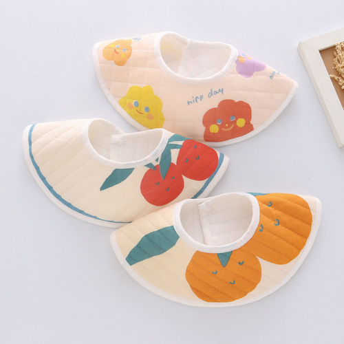 Autumn and winter new baby bibs waterproof baby saliva towel newborn 360° anti-dirty bib three-pack