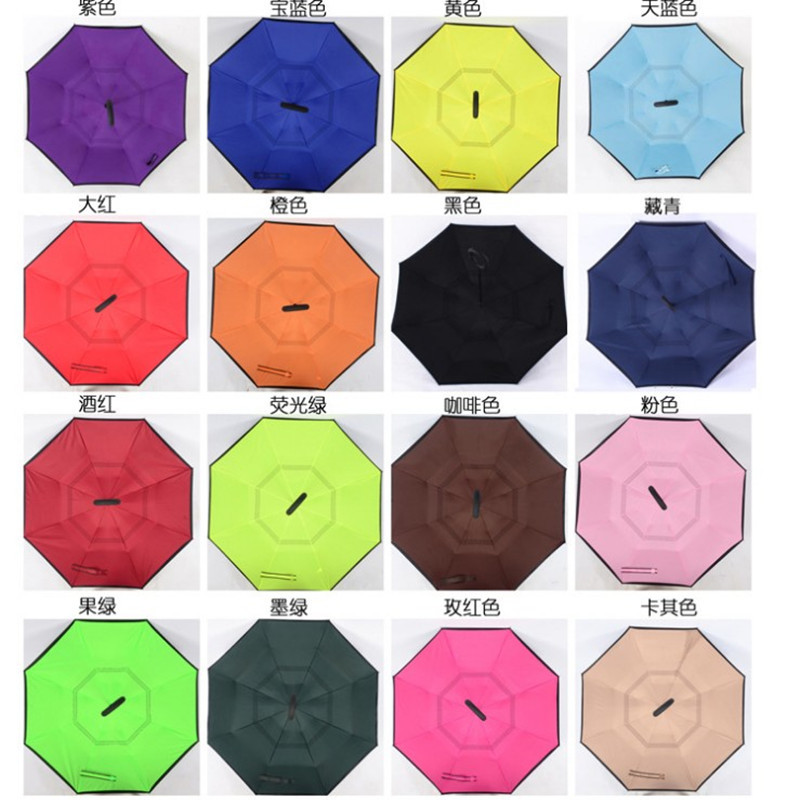 Wholesale reverse umbrella car reverse umbrella C -shaped handle reverse umbrella reverse umbrella advertisement advertising umbrella print logo logo 4