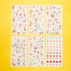 Stationery, transparent sticker PVC, cartoon children's laptop for elementary school students, decorations, South Korea