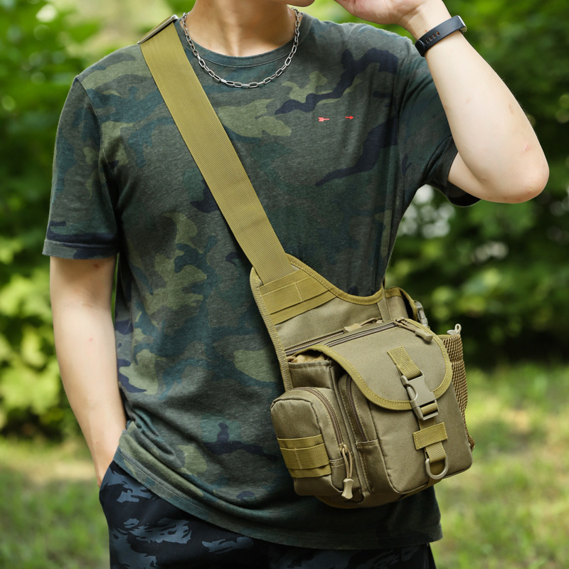 Male Military Fan Chest Bag Saddle Bag Outdoor Sports Thigh Bag Tactical Shoulder Crossbody Bag Saddle Bag Camera Bag Lightweight