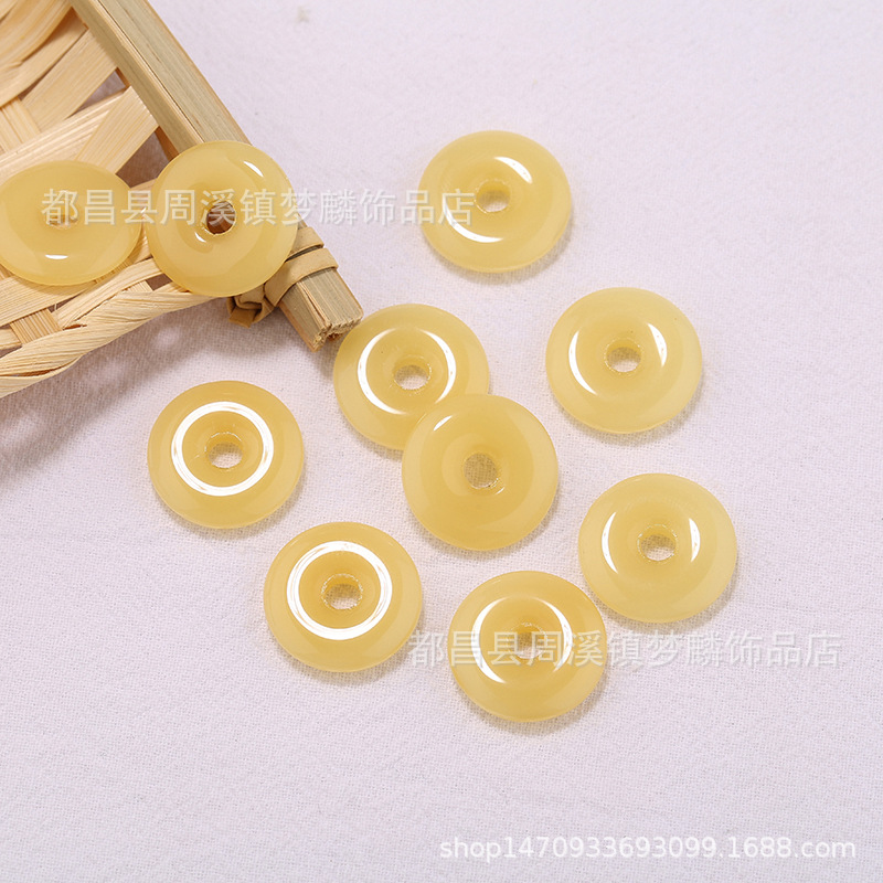 10 ~ 30mm hebilla de seguridad de cristal de imitación de Jade perlas sueltas estilo antiguo horquilla tapeta COLLAR COLGANTE accesorios de la joyería DIY image 5
