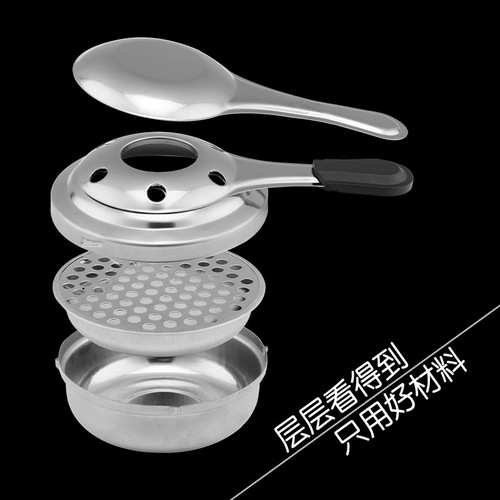 Portable stainless steel alcohol stove, picnic tea stove, outdoor mini stove, liquid windproof stove