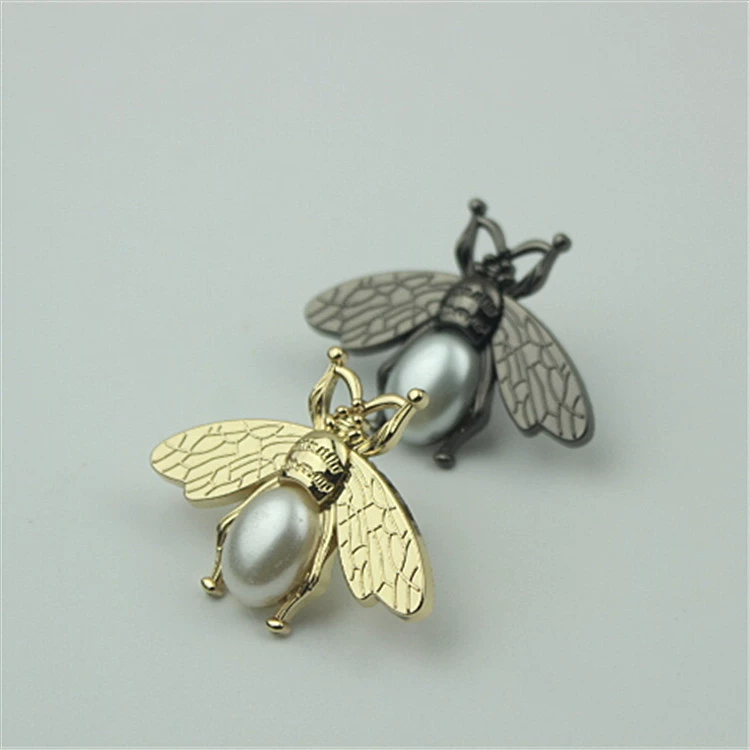 Аксессуары для багажа Металлический жемчуг Пчела Обувь Цветок Пряжка для обуви Материал для обуви Украшение Одежда Аппаратные аксессуары
