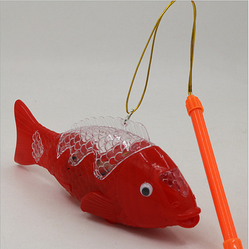 Street stall new creative luminous music swinging fish electric fish children's toys street stall supply wholesale hot sale
