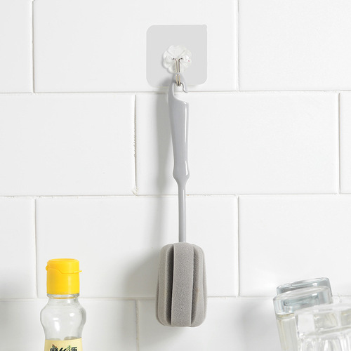 T2446 long handle sponge cup cleaning brush, long handle sponge cup cleaning brush, long handle brush, cleaning sponge brush