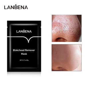 Lanbena, цельный носовой пластырь от черных точек, глубокое очищение, сужает поры