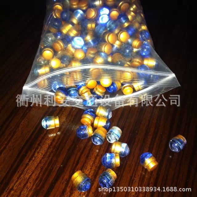 蓝黄白红绿8 10 13mm猫眼反光玻璃珠