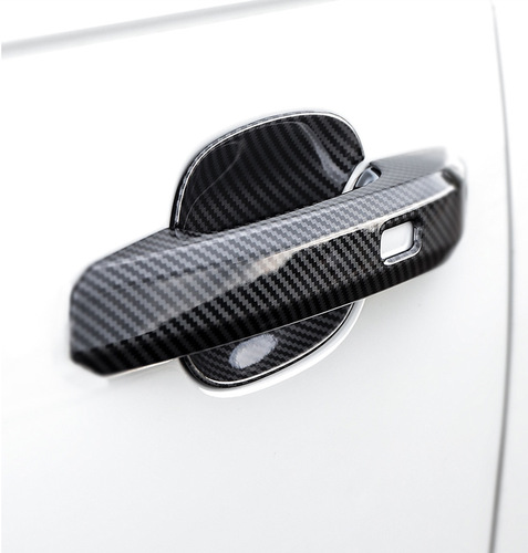Suitable for 17-22 Audi A4L exterior handle, door bowl sticker, door handle sticker, modified carbon fiber decorative sticker