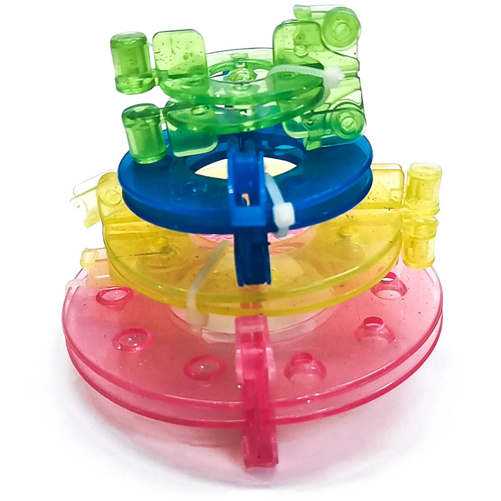 Herramientas de trenzado transparentes ABS plástico bola de fabricación de un conjunto de 4 especificaciones