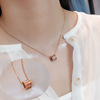 Brand fashionable chain for key bag  stainless steel, necklace, Korean style, 2020, internet celebrity, simple and elegant design