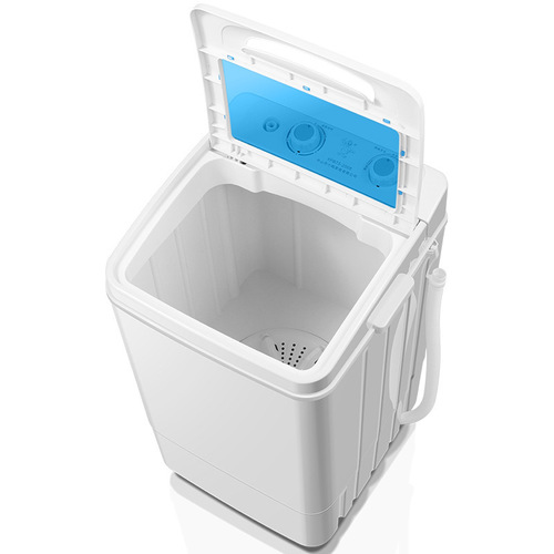 7.5KG Large Capacity Single-Bin Top Load Semi-Automatic Mini Washing Machine with Drain Basket, Factory Wholesale