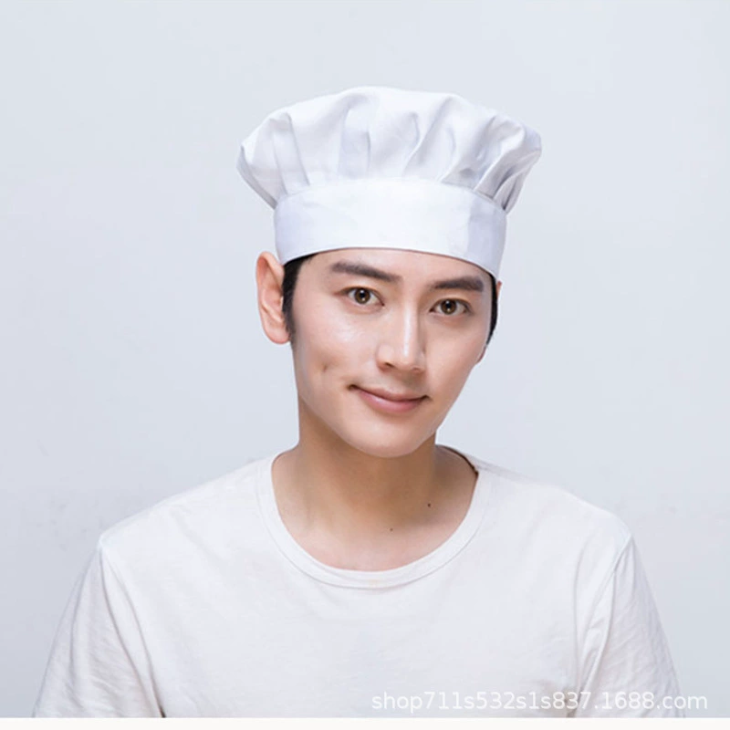 Мужская и женская шляпа шеф-повара, выпечка хлеба, торт, десерт, магазин, рабочая шляпа шеф-повара, шляпа из высокой ткани, чистая белая шляпа шеф-повара