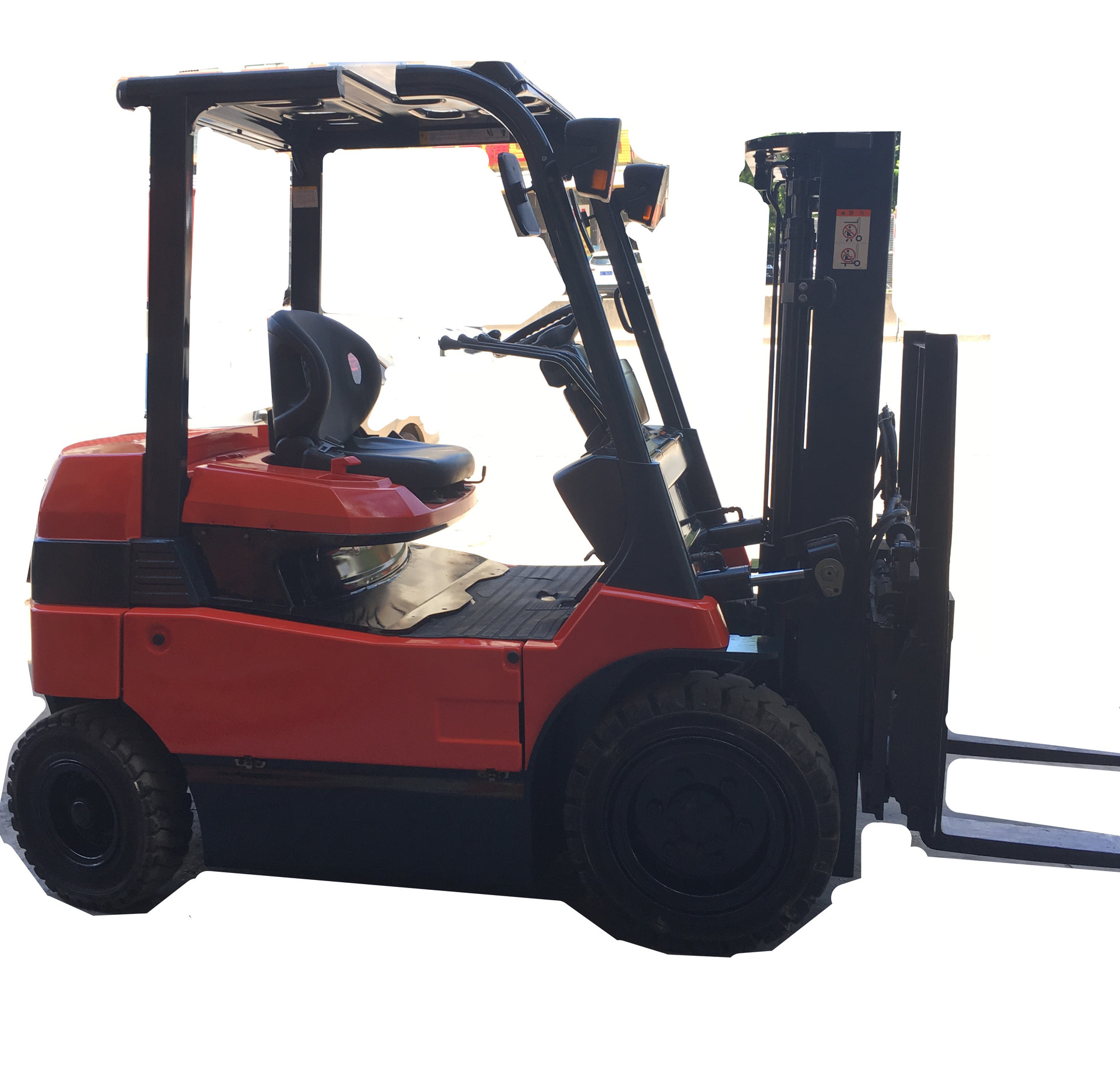 3吨丰田叉车 四轮平衡重式电动叉车带左右侧移器带货叉自动调器