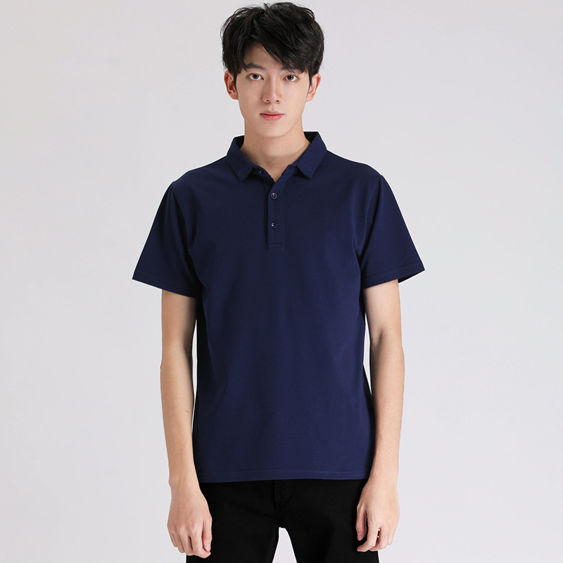 Polo camiseta de hombre 2026 verano color sólido grande casual estilo coreano de manga corta tendencia suelta