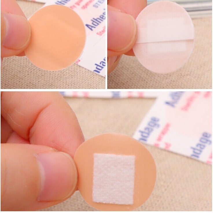 Parche de ojo de aguja redondo Band-Aid 22mm parche de ojo de aguja impermeable transpirable en stock parche de incrustación