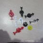 旋转黑白红色塑料指针