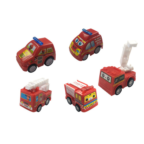Street stall pull-back car model engineering vehicle set toys children's mini inertial push boy gifts wholesale